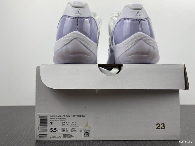 Jordan Low 11 Air AH7860-101 Violet WMNS Pure 0807